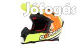 Motocross Sisak Doppler Fekete / Fehér / Sárga / Narancs L