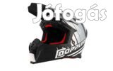 Motocross sisak Doppler fekete / fehér / szürke S