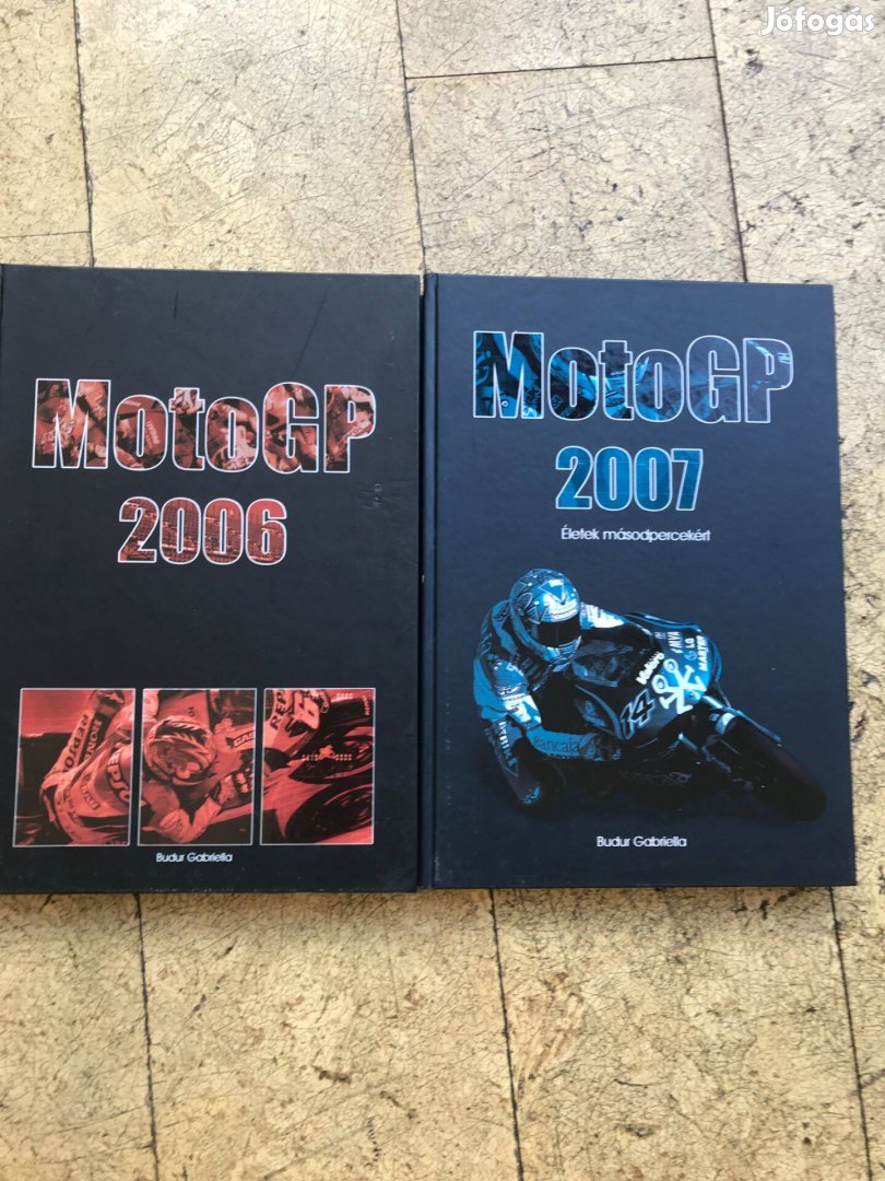 Motogp 2006 és 2007 könyv eladó