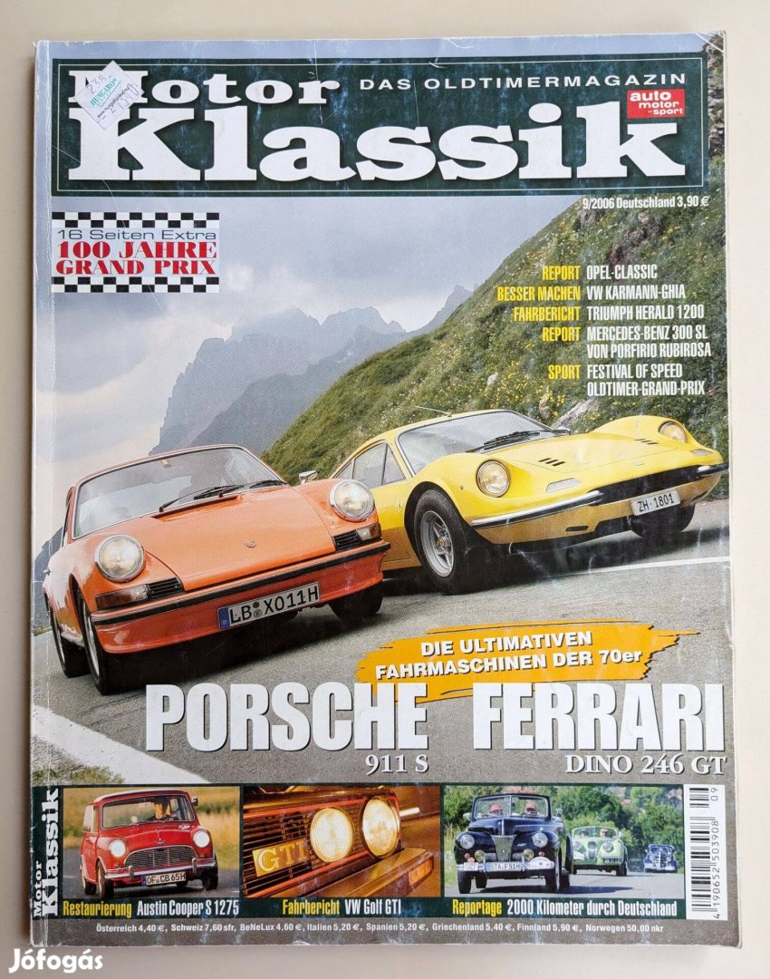 Motor Klassik 2006/09 német veterán autós magazin