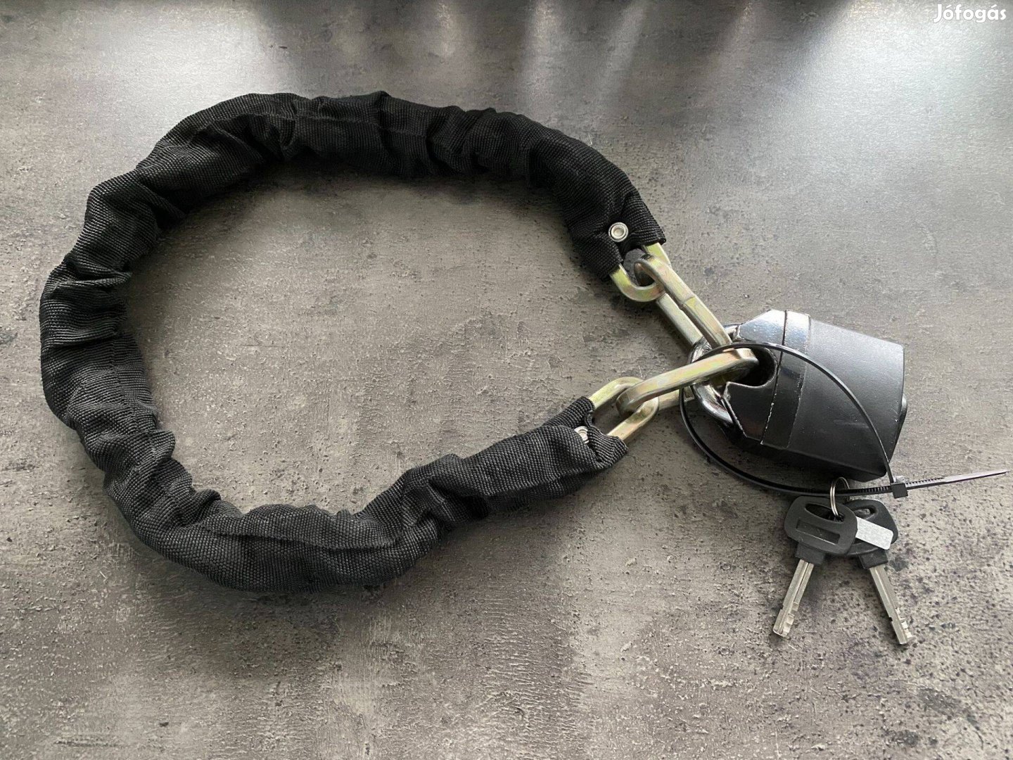 Motor, kerékpár biztonsági lánc nagy lakattal lánczár