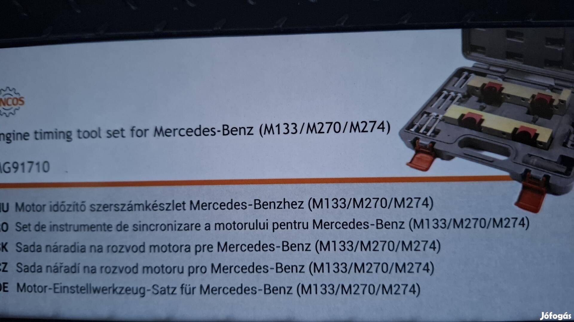 Motor időzítő szerszámkészlet. Új Mercedes Benzhez M133  M270 M274