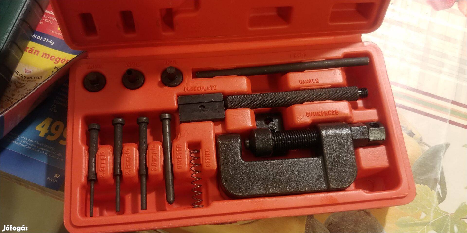 Motor lánc szerelő készlet lánc szegecselő nittelő