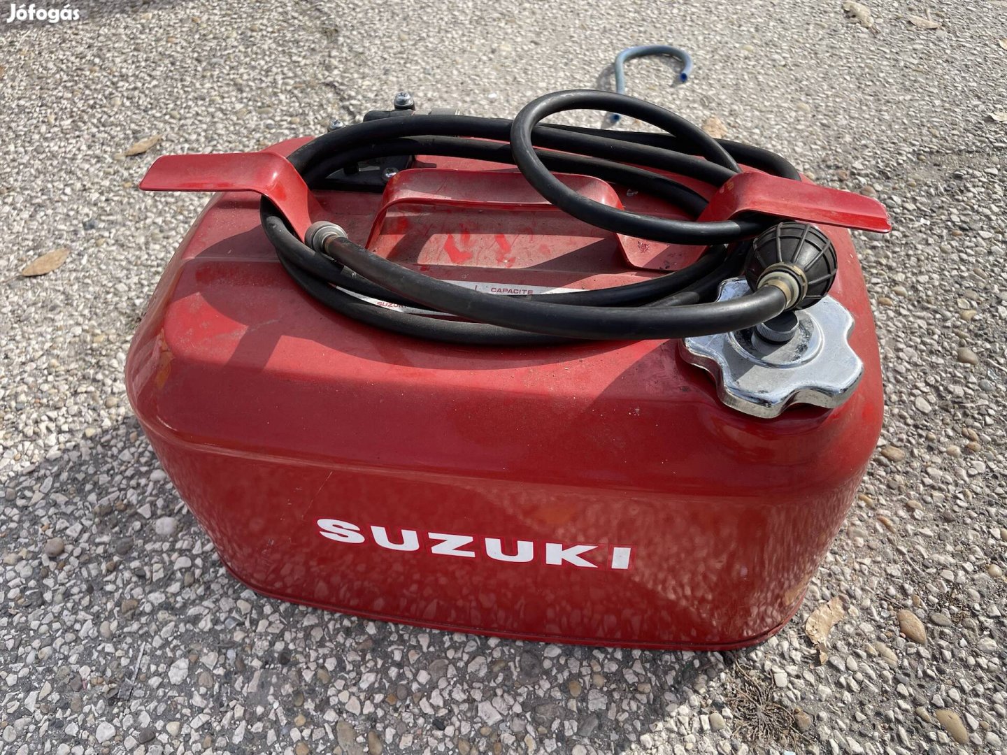 Motorcsónak 23L fém üzemanyag, benzintank eladó  