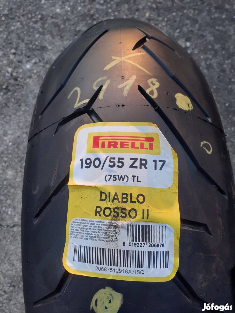 Motorgumi Pirelli 190/55/17