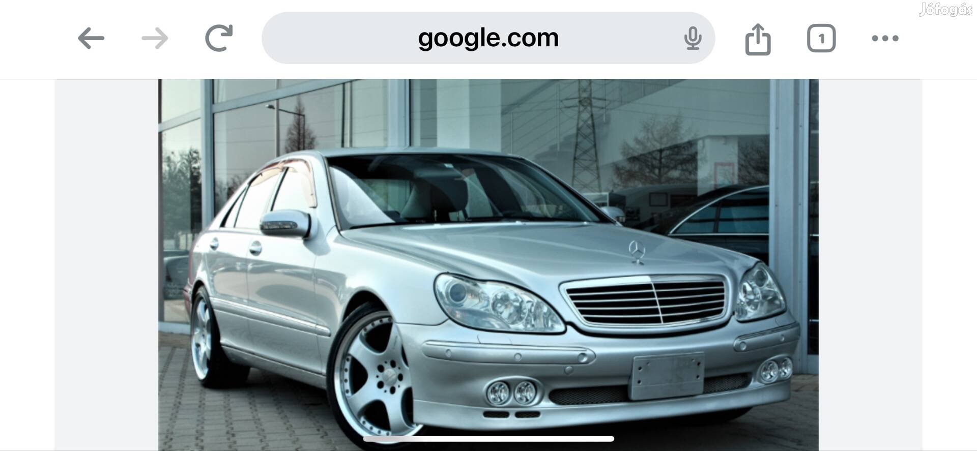 Motorháztető W220 Mercedes Benz S osztály 2000