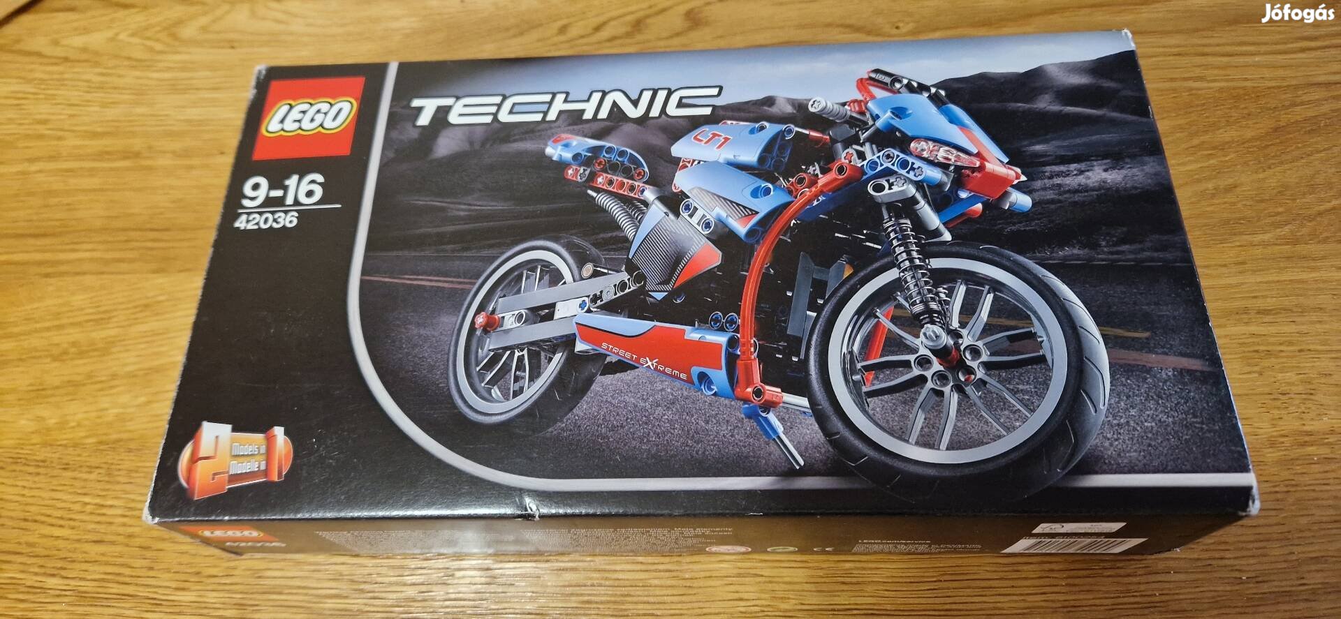 Motorkerékpár lego technic 42036 dobozában leírással 