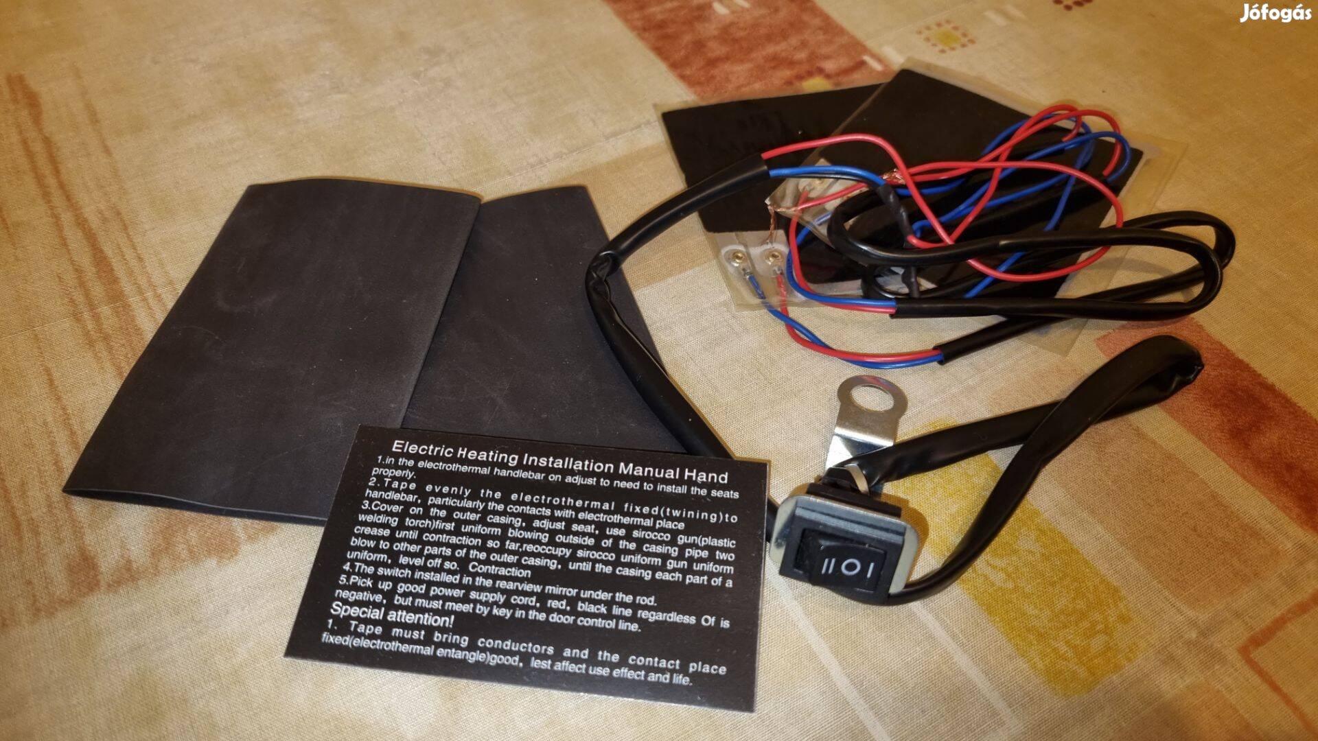 Motorkerékpár markolatfűtés. Kormány melegítő motorra. Új