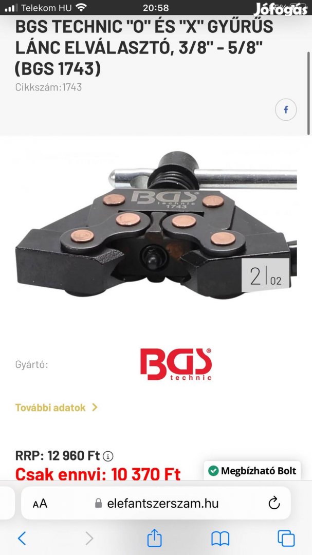Motorlánc bontó