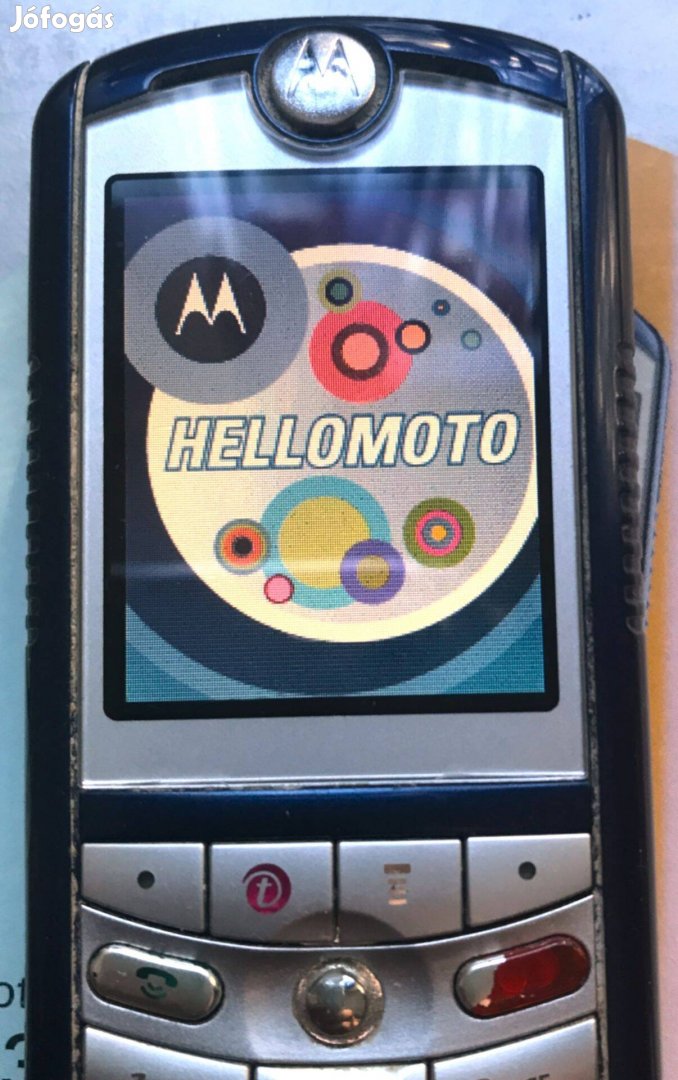 Motorola E398 , "Hello-Moto" - retro zenetelefon, működő, irányáron