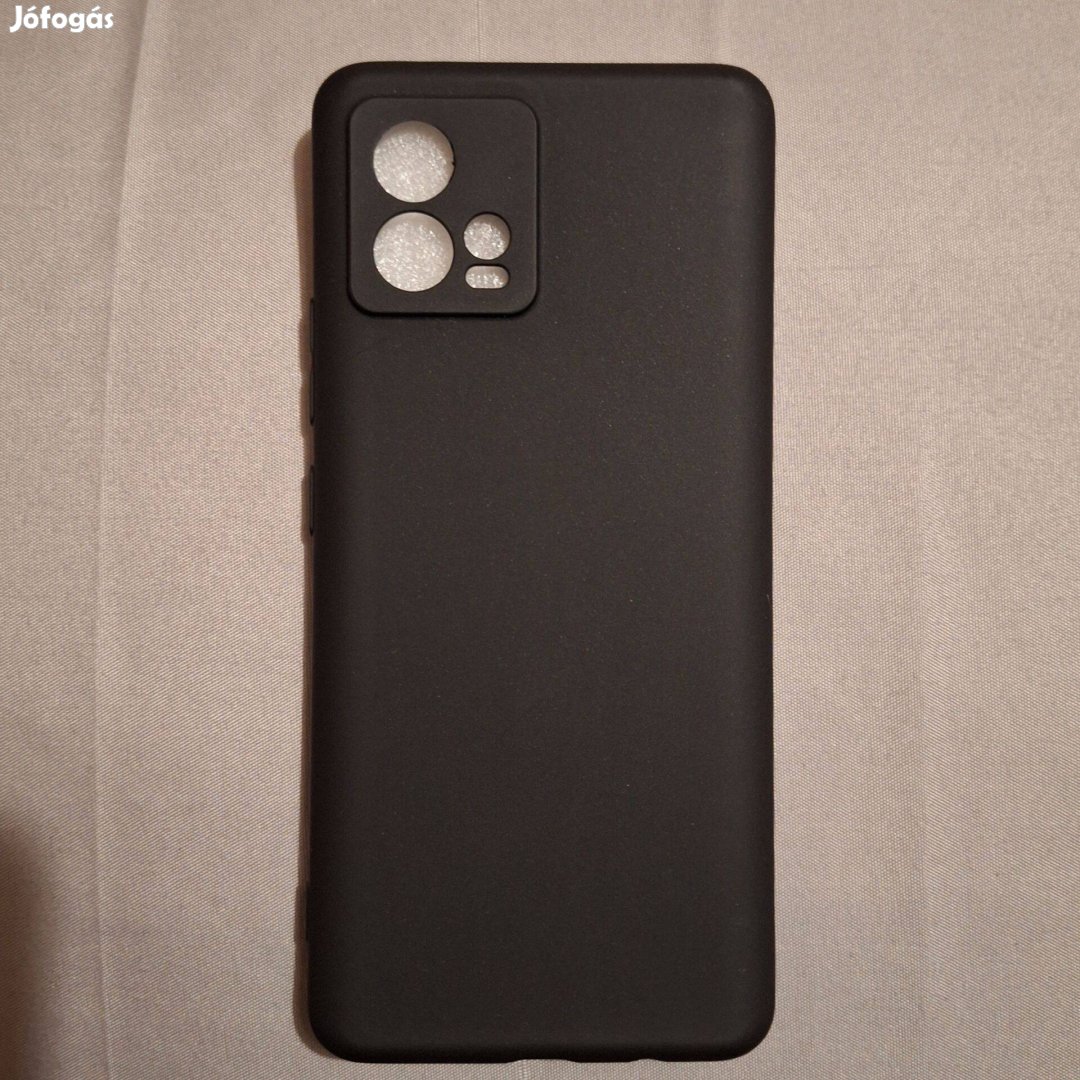 Motorola G72 matt-fekete szilikon védőtok