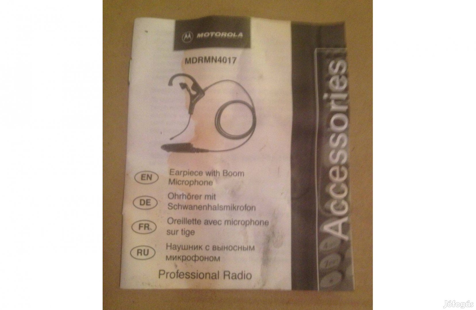 Motorola Mdrmn4017 fülhorgos fejszett!