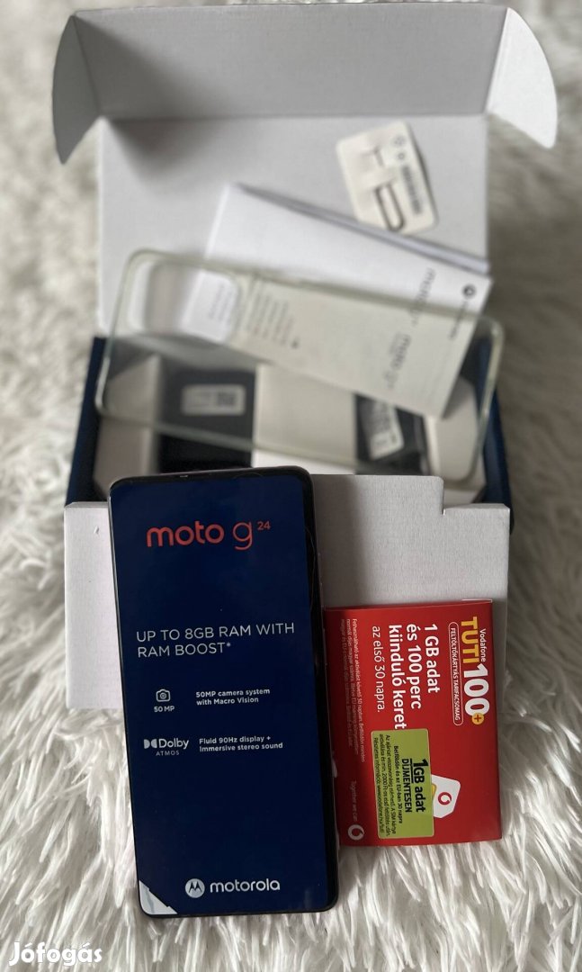 Motorola g24 új,2SIM,8Gb.Dobozában tartozékaival!