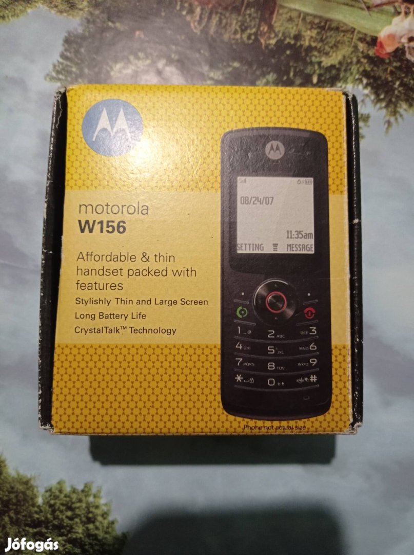 Motorola w 156 os mobiltelefon dobozában. Ritka szép állapotú.