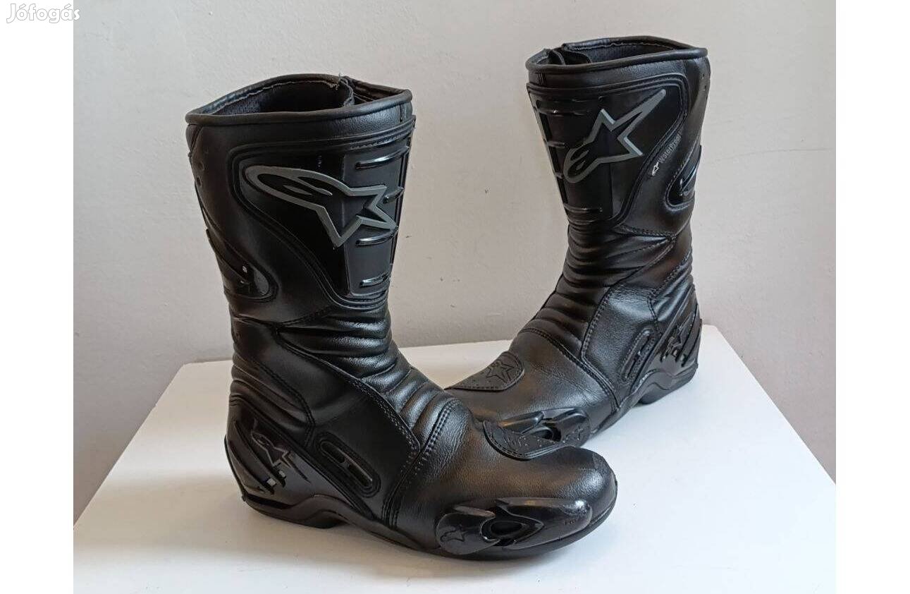 Motoros Csizma, 43-as. Alpinestars, (Pici Repedés Az ORR Védő Gumin)