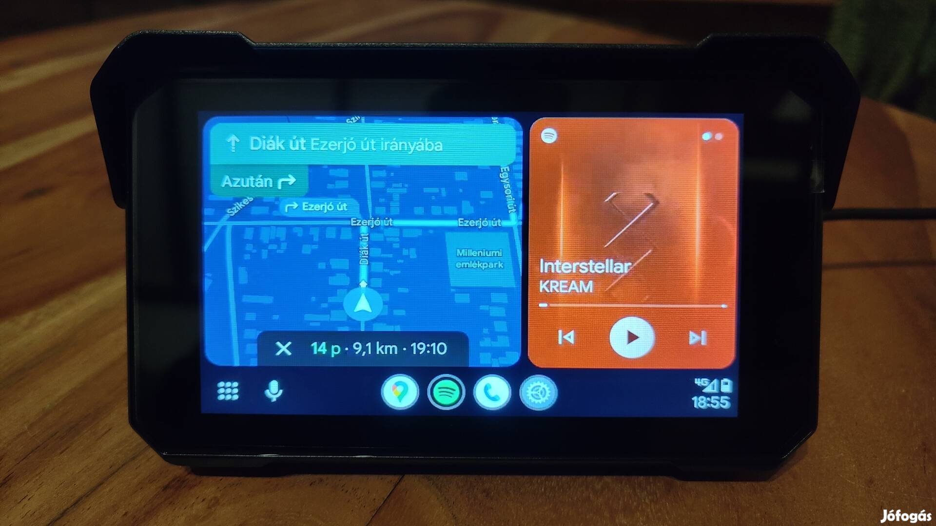 Motoros Navigáció Android Auto Apple Carplay Új.