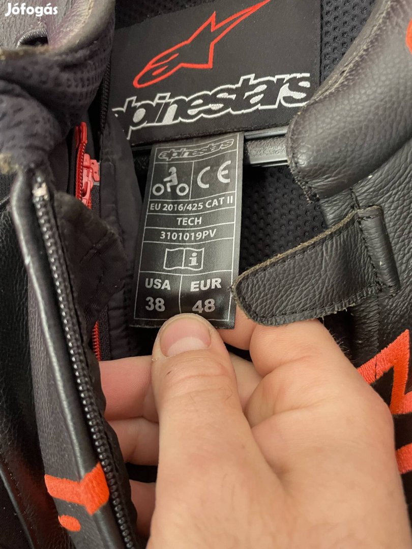 Motoros bőrkabát alpinestars