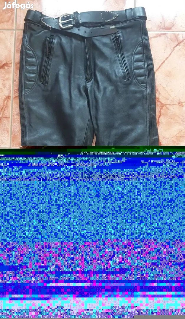 Motoros bőrnadrág