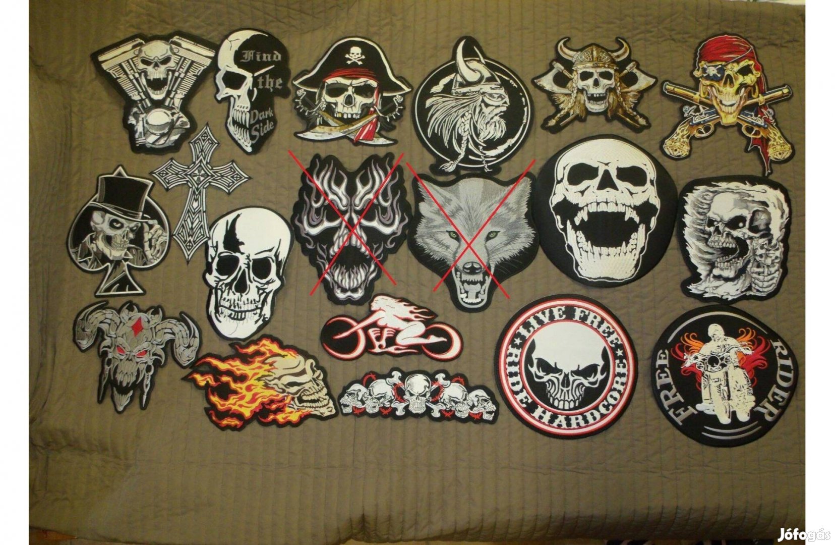 Motoros felvarró felvasalható felvarrható folt 1500-3000Ft