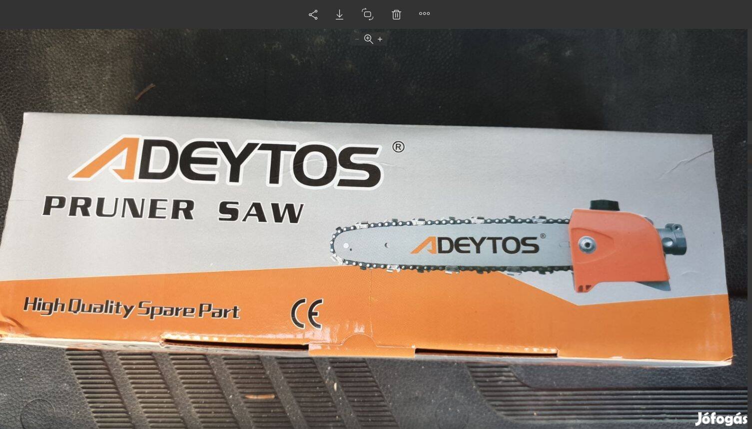 Motoros fűkaszákra magassági ágvágó adapter 26mm csőre, 9