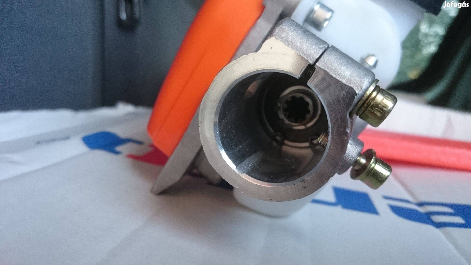 Motoros fűkaszára, magassági fűrész adapter 26mm csőre, 9 bordás