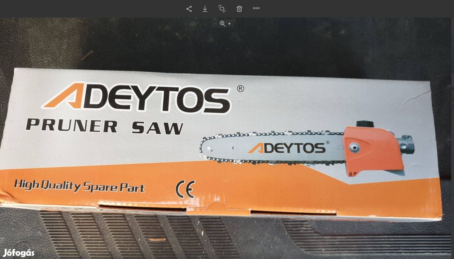 Motoros fűkaszára magassági ágvágó adapter 26mm csőre, 9