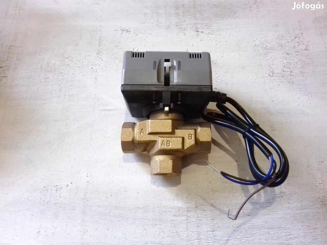 Motoros váltószelep fűtés-hűtés 1" 230V - Új, Készletről azonnal