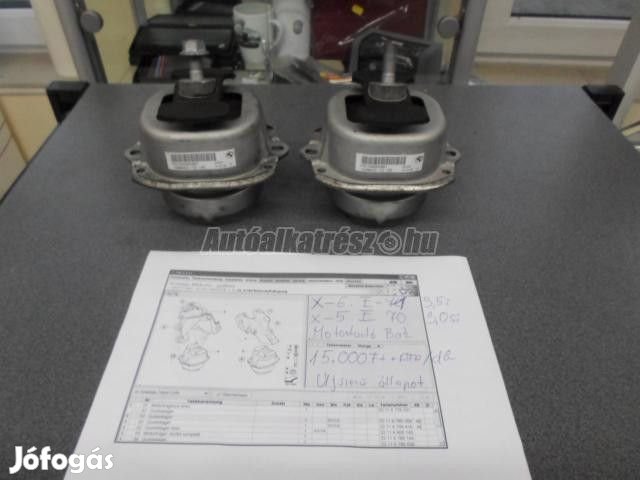 Motortartó gumibak - bmw x sorozat