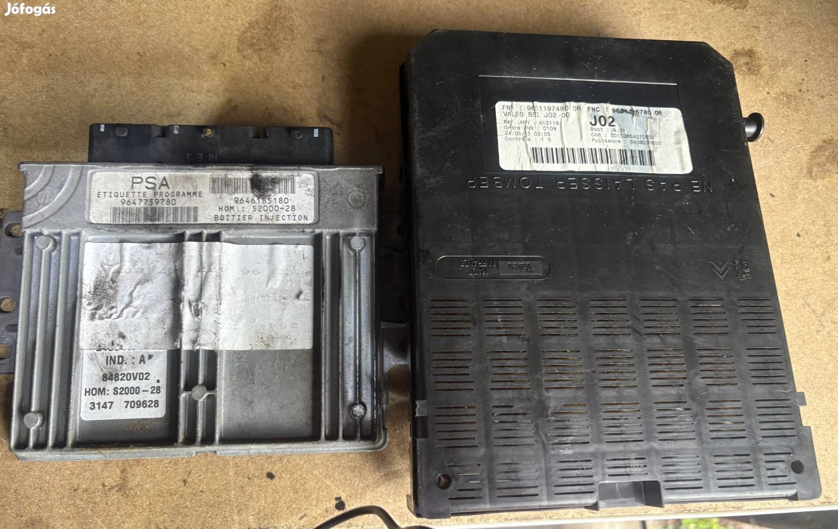 Motorvezérlő Sagem S2000-28 Peugeot 307 9646185180