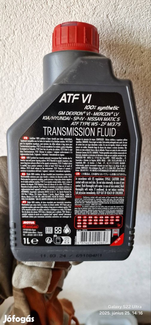 Motul ATF VI automata váltóolaj olaj 1l