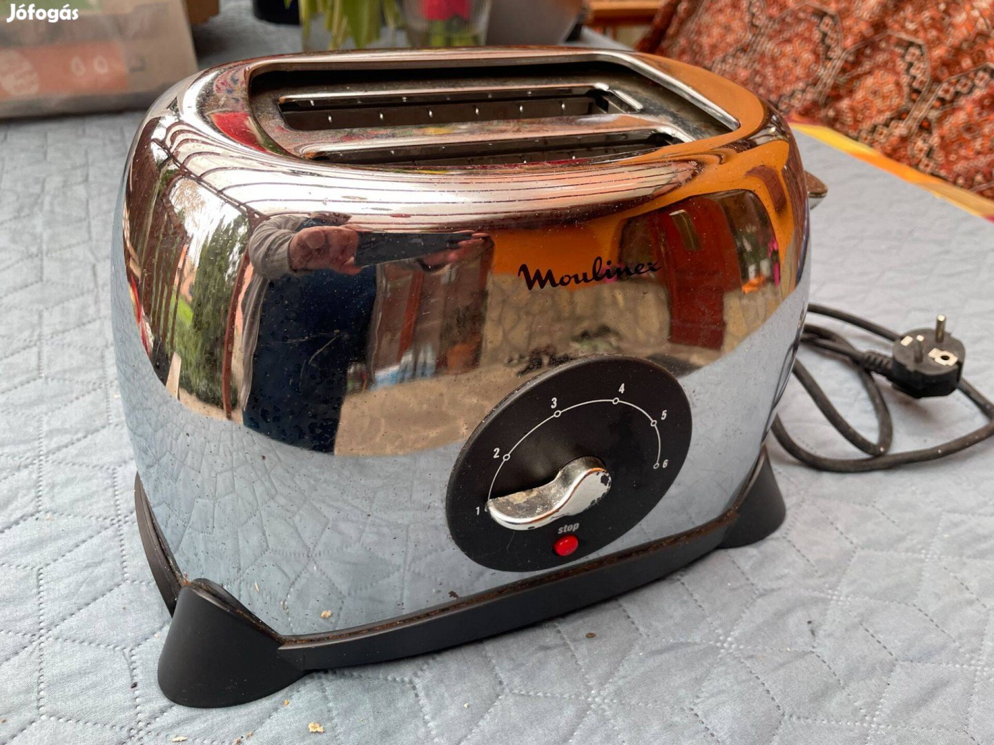 Moulinex kenyérpirító inox fém burkolat