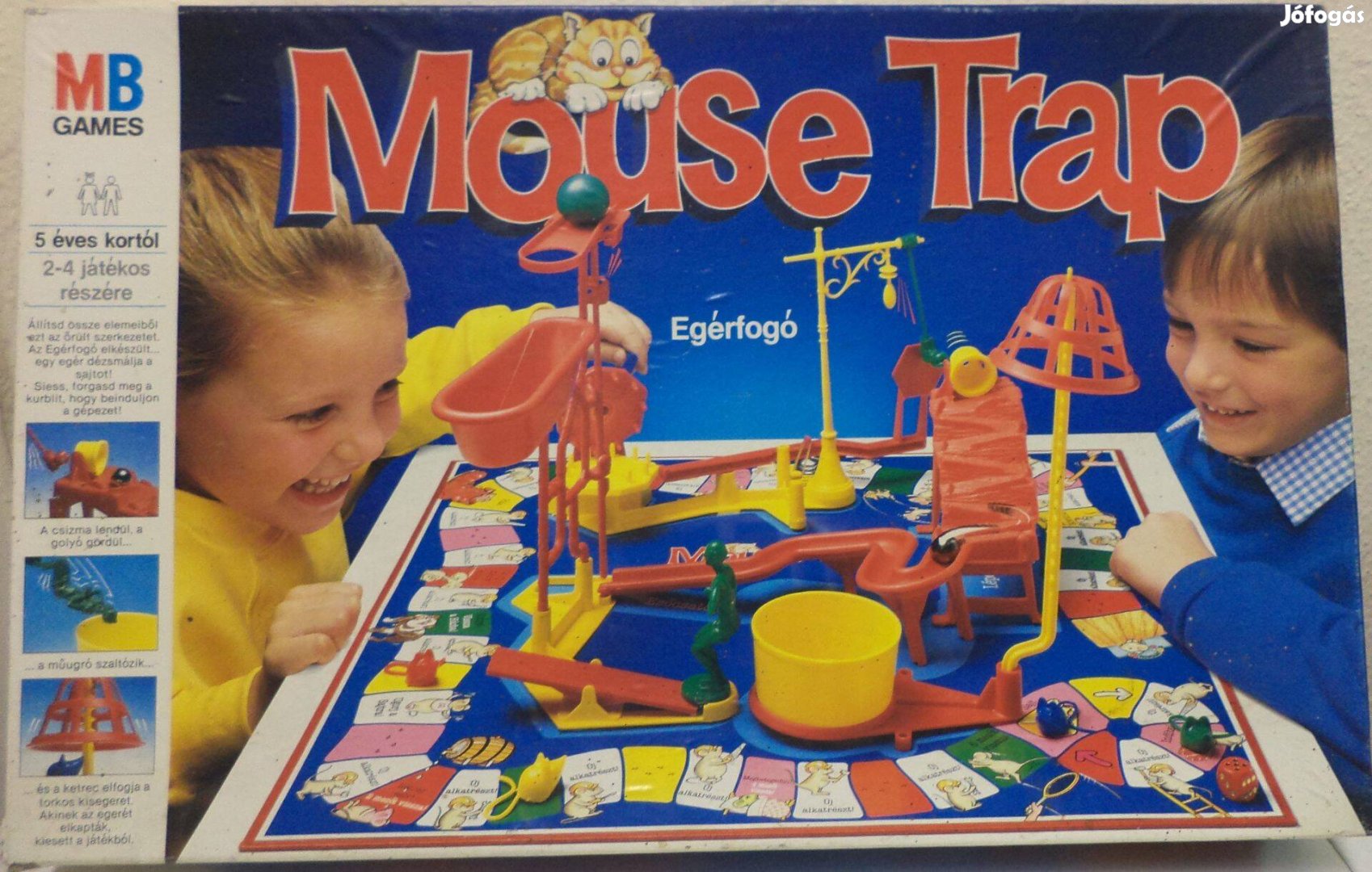 Mouse Trap, egérfogó /régi MB társasjáték, hiánytalan/