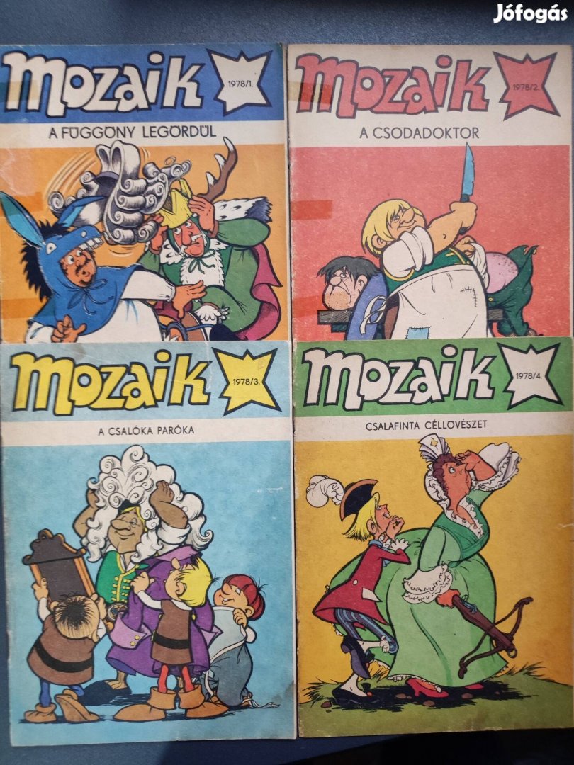 Mozaik képregény 1978-as év 1-10 számai!!!