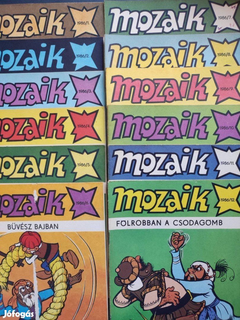 Mozaik képregény 1986/ 1-12-ig!!