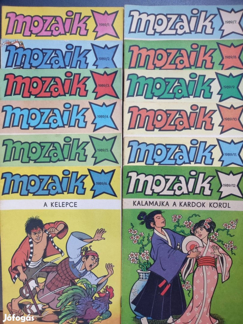 Mozaik képregény 1989/1-12-ig!!