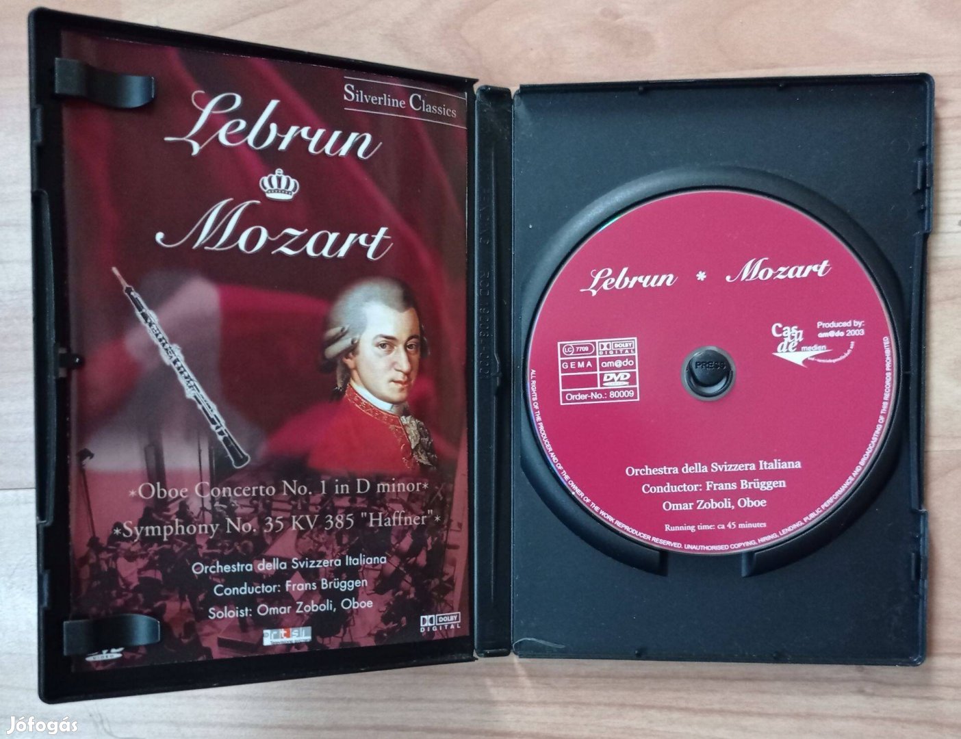 Mozart Lebrun oboa hangverseny DVD