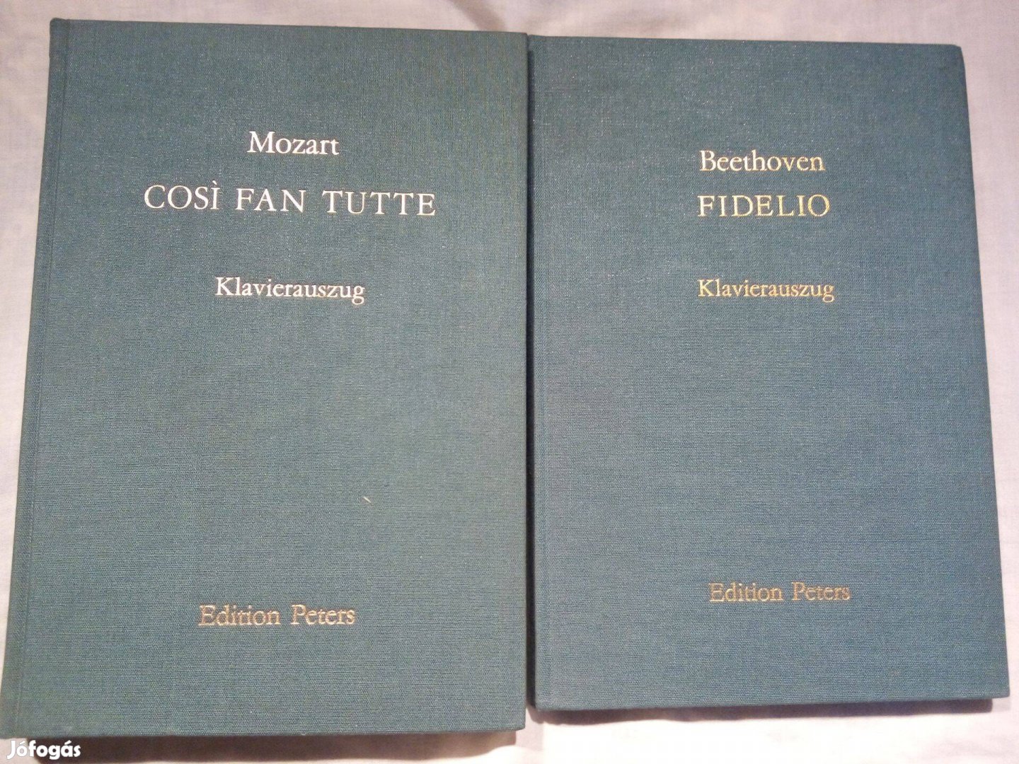 Mozart: Cosi Fan Tutte és Beethoven: Fidelio kottakönyv Klavierauszug