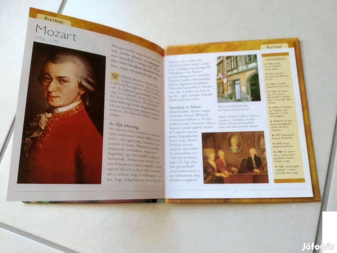 Mozart : Mesterdarabok zenei CD és könyv új