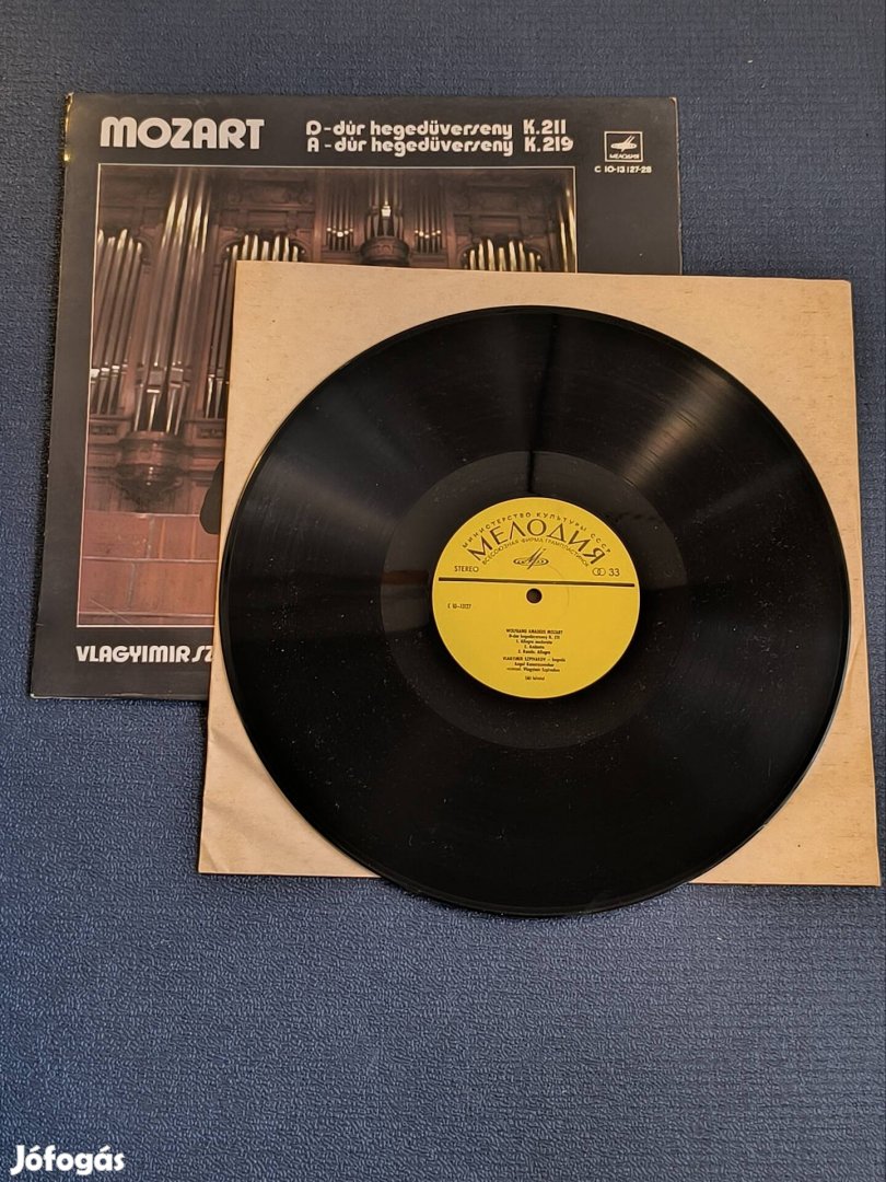 Mozart hegedűverseny bakelit lemez
