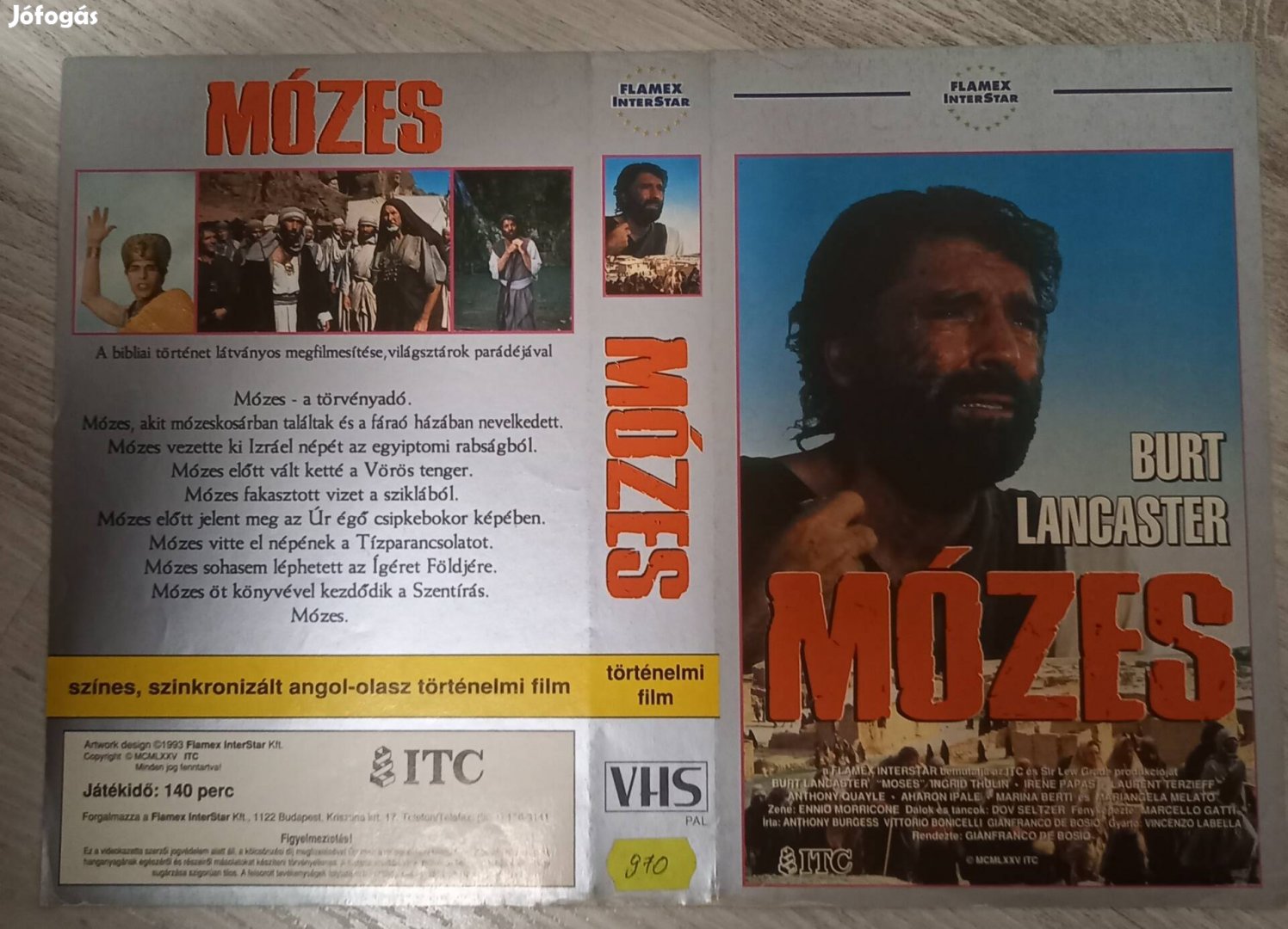 Mózes - történelmi vhs - Burt Lancester