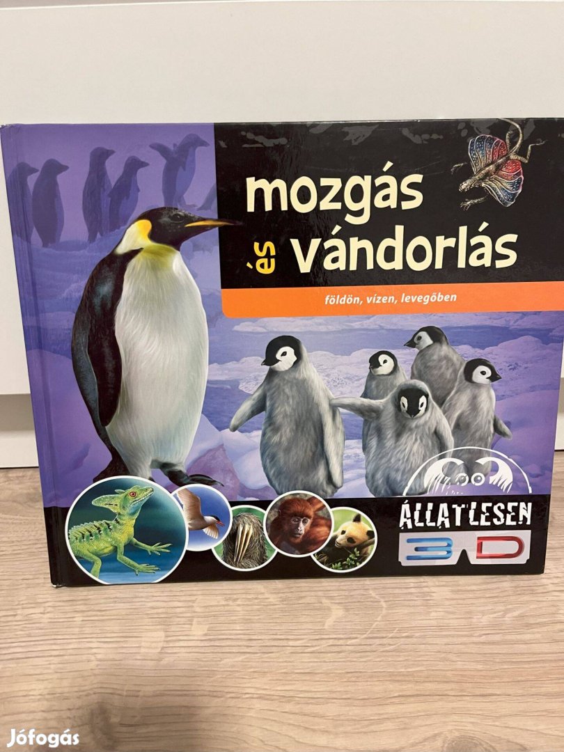 Mozgás és vándorlás : Állatlesen 3D könyv