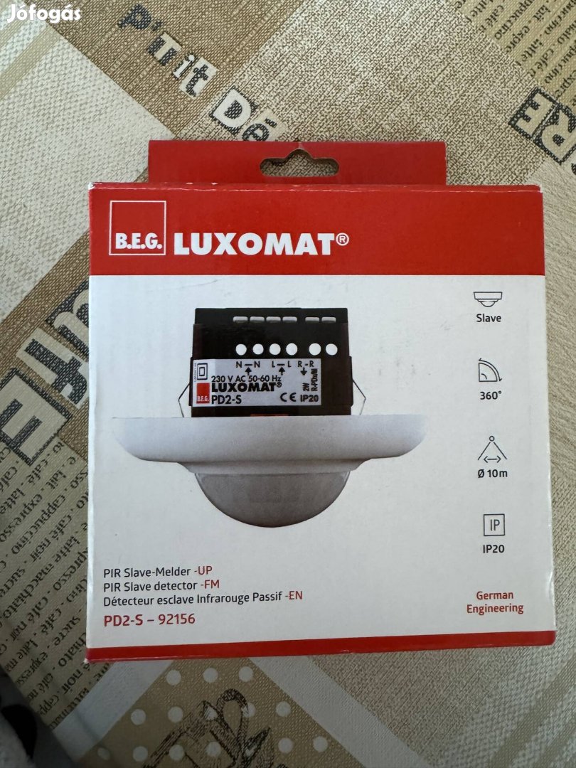 Mozgásérzékelő B.E.G. Luxomat PD2-S-UP / 230V