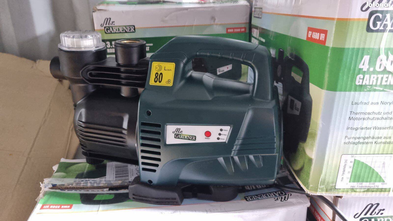 Mr. Gardener HWA 3500 VFI 800W-os teljesítményű kerti szivattyú