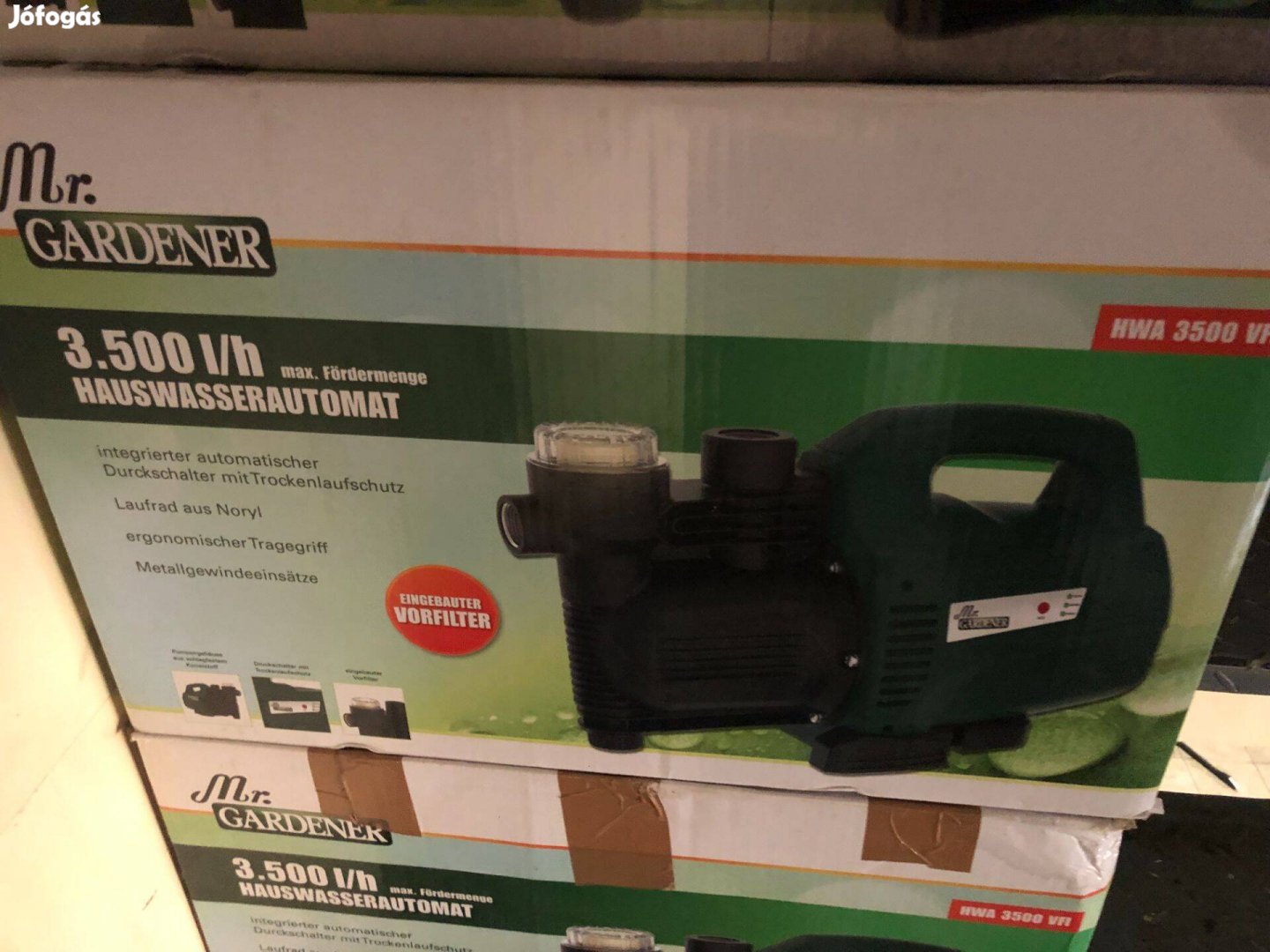 Mr. Gardener háztartási vízszivattyú HWA 3500 VFI
