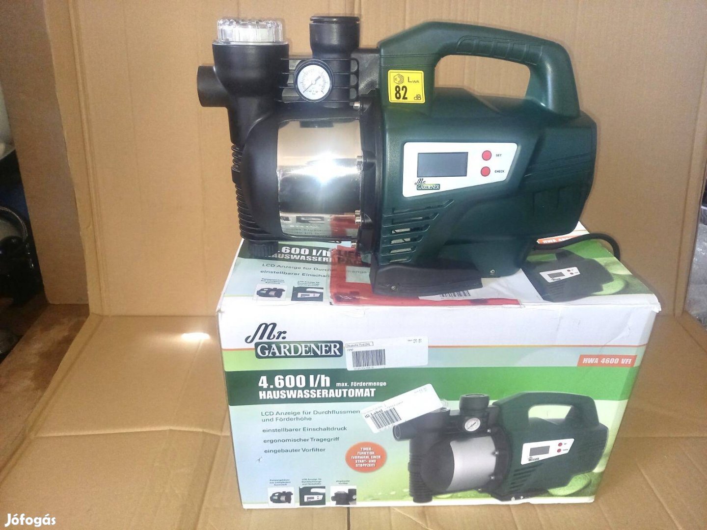 Mr. Gardener háztartási vízszivattyú HWA 4600 VFI