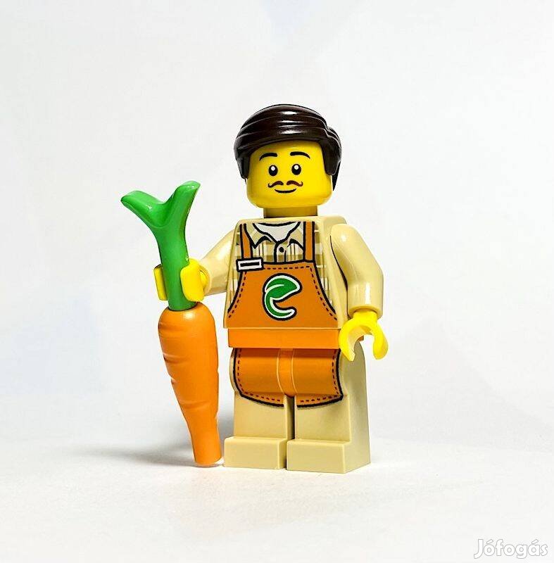 Mr. Produce Eredeti LEGO minifigura - City 60347 Zöldséges - Új