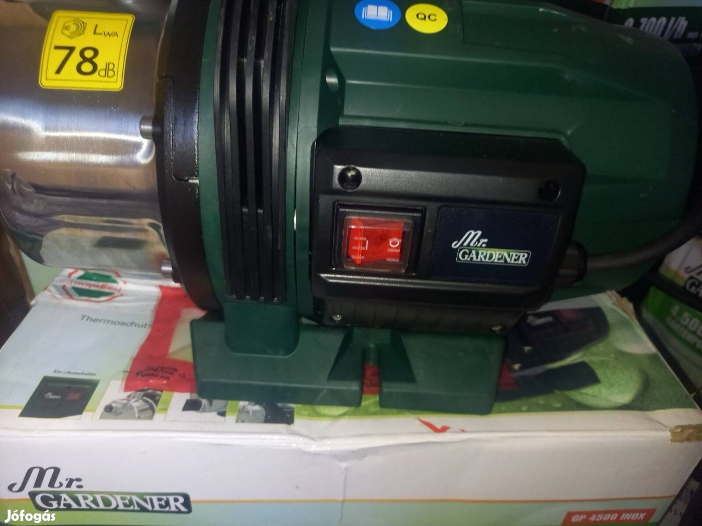 Mr gardener 1000W-os Kerti szivattyú ,,GP 4500