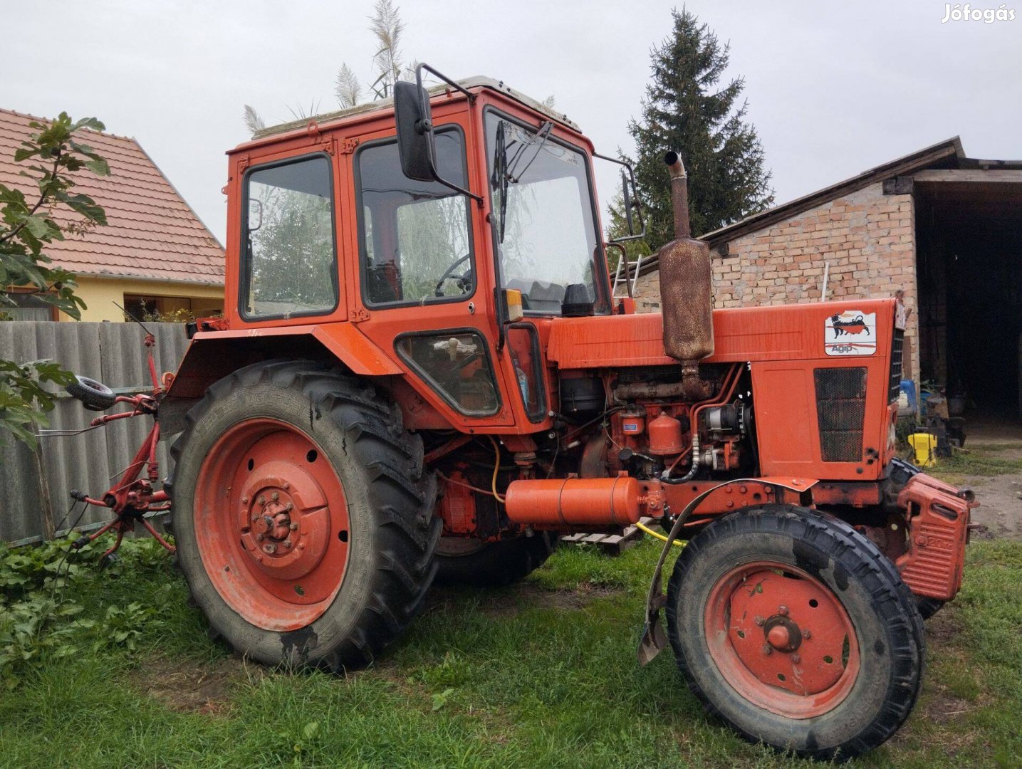 Mtz-80 traktor +eke+borona+tárcsa