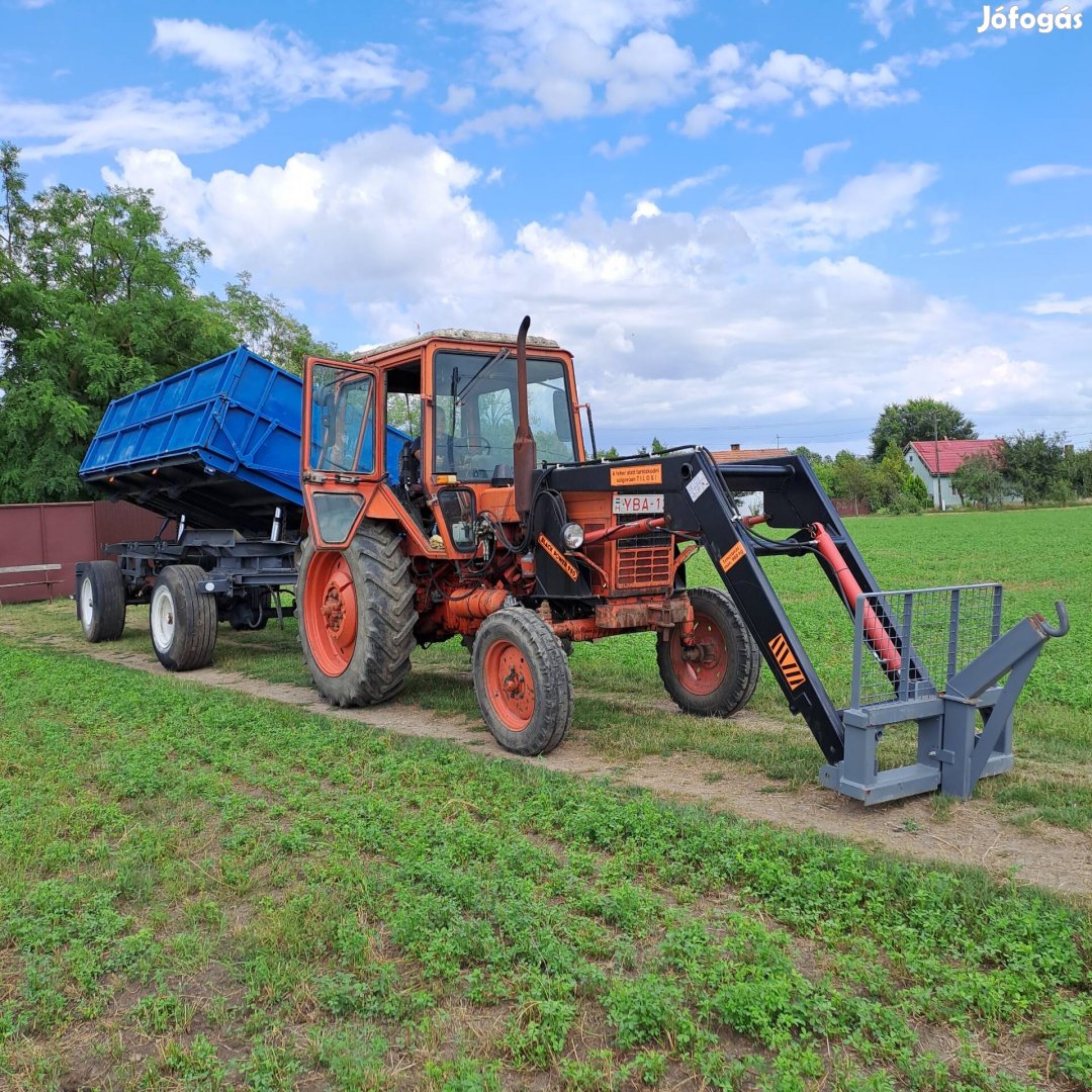 Mtz 80 traktor,új homlokrakodóval.