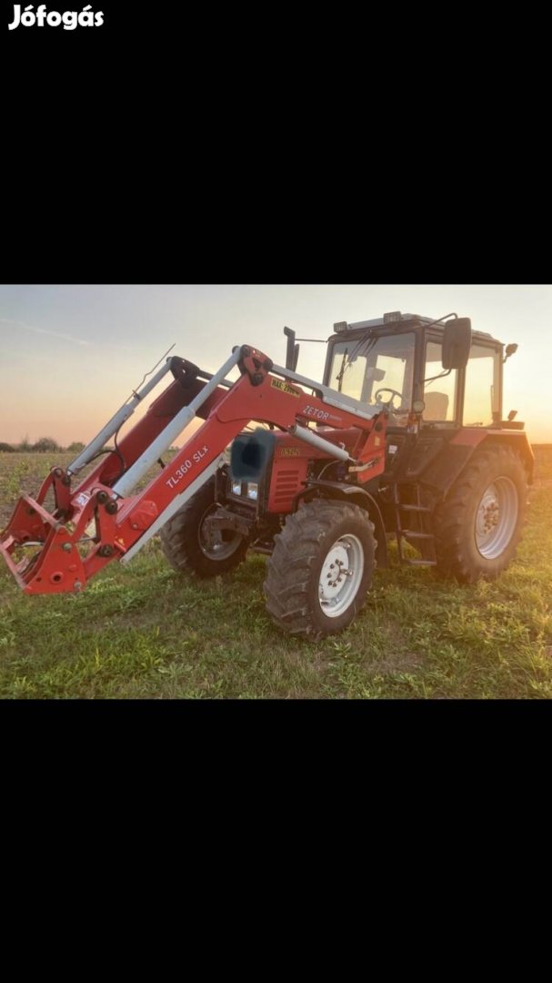 Mtz 892.2 homlokrakodóval, a traktor külön is eladó.